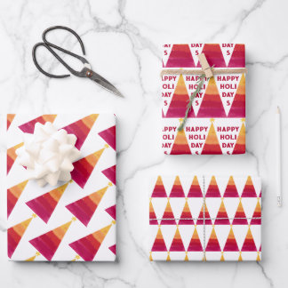 Inpakpapier plat vel set van 3