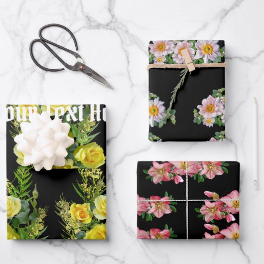 Inpakpapier Plat Vel Set van 3 (Voorkant)