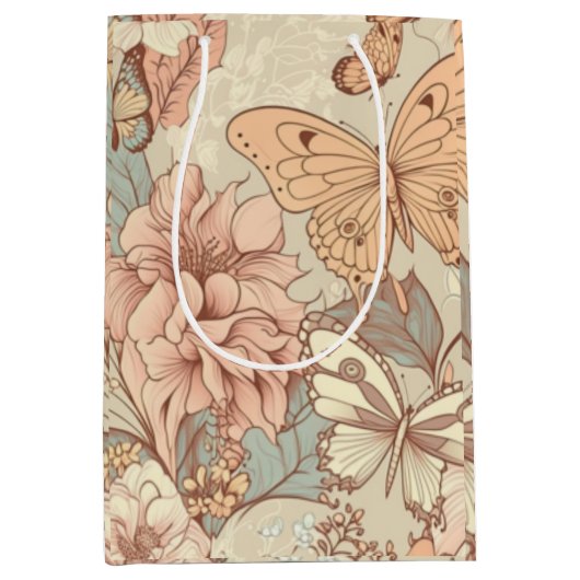 Inpakpapier Plat Vel Set van 3 Medium Cadeauzakje (Voorkant)