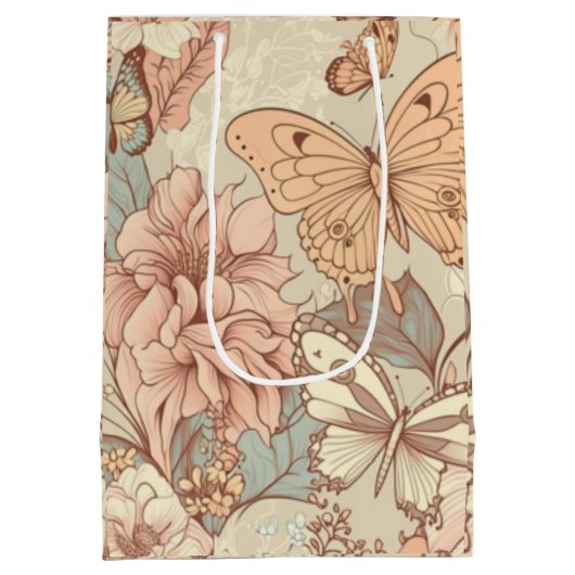 Inpakpapier Plat Vel Set van 3 Medium Cadeauzakje (Achterkant)