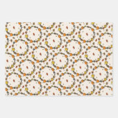 Inpakpapier plat vel set van 3 Thanksgiving  (Voorkant)