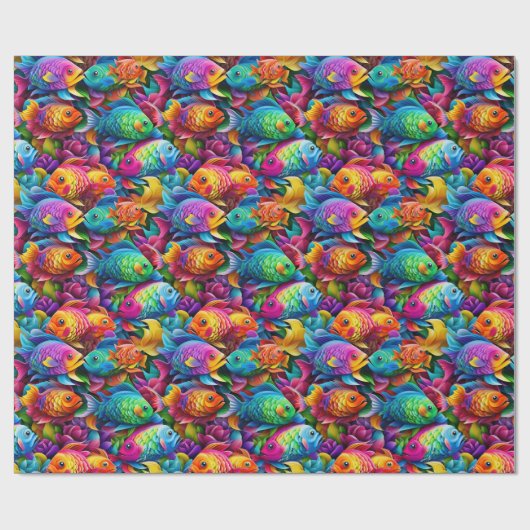 Inpakpapier - Pride Fish 1 (Vlak)