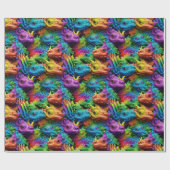 Inpakpapier - Pride Little Dragons 1 (Vlak)