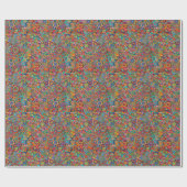 Inpakpapier - Psychedelische Kunstkringen (Vlak)