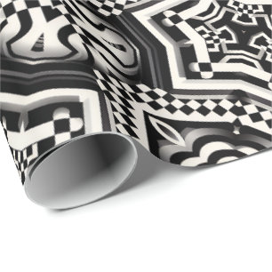 Inpakpapier   Retro Mod Checkerboard