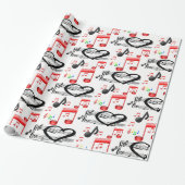 Inpakpapier Rockmuziek (Uitgerold)