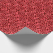 Inpakpapier rode tegel medaillons (Hoek)