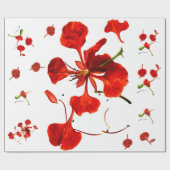 Inpakpapier Royal Poinciana (Vlak)