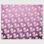 Inpakpapier, roze bloesems cadeaupapier (Vlak)