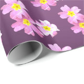 Inpakpapier, roze bloesems cadeaupapier (Rol Hoek)