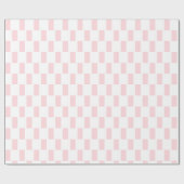 Inpakpapier Roze & Witte Streep Geruit Vierkant (Vlak)
