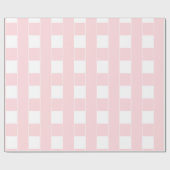 Inpakpapier Roze & Witte Streep Vierkant (Vlak)
