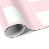 Inpakpapier Roze & Witte Streep Vierkant (Rol Hoek)