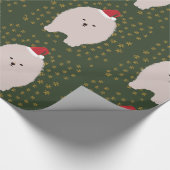 Inpakpapier, Santa Dog Cadeaupapier (Hoek)