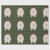 Inpakpapier, Santa Dog Cadeaupapier (Vlak)