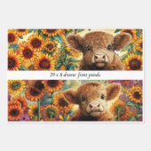 Inpakpapier Schotse zonnebloem lade panelen Vel (Voorkant 2)