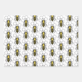 Inpakpapier set - Graphic Bees Vel