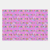 inpakpapier set van 3, rode kleurtonen vel (Voorkant 2)