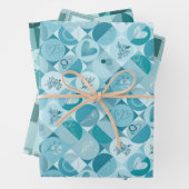 Inpakpapier set van 3 vellen geometrie design (In situ)