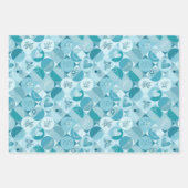 Inpakpapier set van 3 vellen geometrie design (Voorkant)