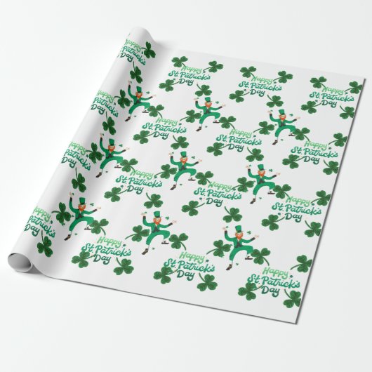 Inpakpapier - St. Patrick's Day Gift Wrap (Uitgerold)