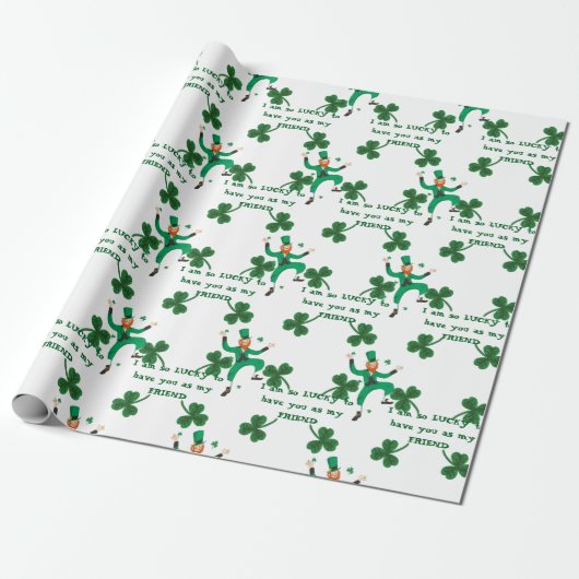 Inpakpapier - St. Patrick's Day Gift Wrap (Uitgerold)