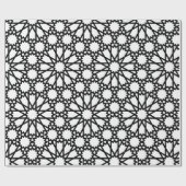 Inpakpapier - Sterpatroon B / W (Vlak)