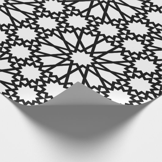 Inpakpapier - Sterpatroon B / W (Hoek)