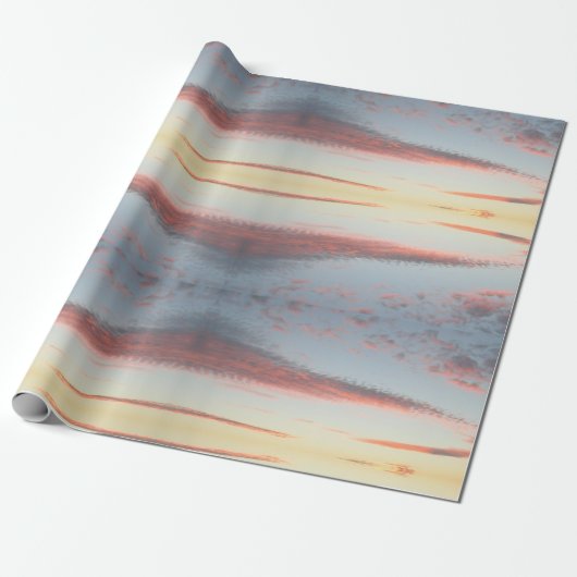 Inpakpapier - Sunset Clouds (Uitgerold)
