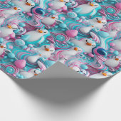 Inpakpapier - Transgender Pride Pinguïns 1 (Hoek)