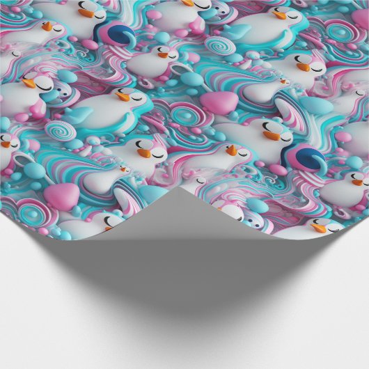 Inpakpapier - Transgender Pride Pinguïns 1 (Hoek)