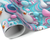 Inpakpapier - Transgender Pride Pinguïns 1 (Rol Hoek)