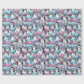 Inpakpapier - Transgender Pride Pinguïns 2 (Vlak)