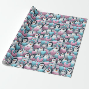 Inpakpapier - Transgender Pride Pinguïns 2