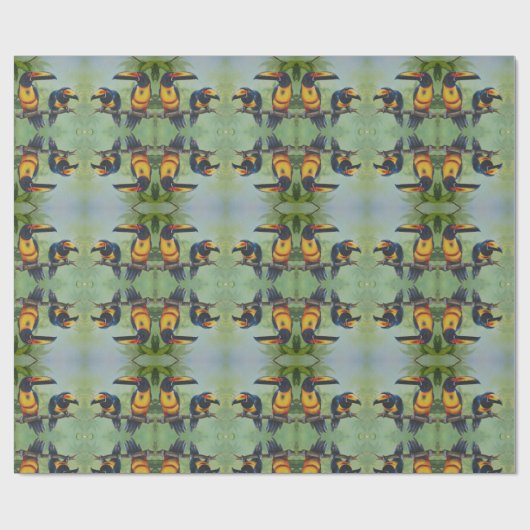 Inpakpapier - Tropische vogels 02 (Vlak)