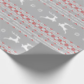 inpakpapier - Ugly kerstSweater Grey (Hoek)