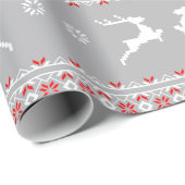 inpakpapier - Ugly kerstSweater Grey (Rol Hoek)