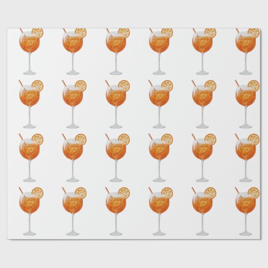inpakpapier van Aperol Spritz (Vlak)