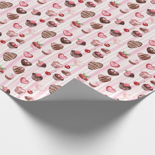 Inpakpapier van Choco Heart Valentijns (Hoek)