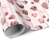 Inpakpapier van Choco Heart Valentijns (Rol Hoek)