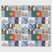 Inpakpapier van Portugal Vlag en vlag van de Azore (Vlak)