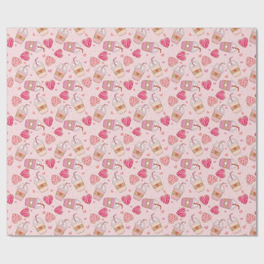 inpakpapier van Retro Valentijns (Vlak)