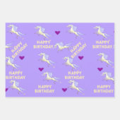 Inpakpapier vellen Happy Birthday eenhoorn (Voorkant 3)