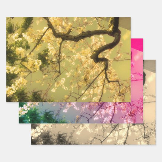 Inpakpapier vellen: Japans Bloemen Collectie (Set)