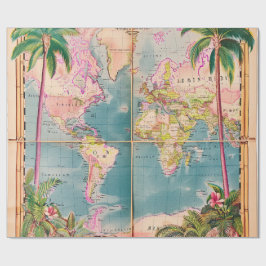Inpakpapier - Vintage Atlas Inpakpapier
