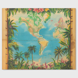 Inpakpapier - Vintage Atlas Inpakpapier
