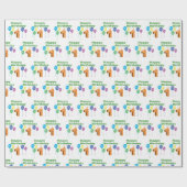 Inpakpapier voor #1 verjaardag (Vlak)