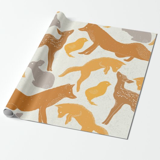 inpakpapier voor betoverde bossen (Uitgerold)