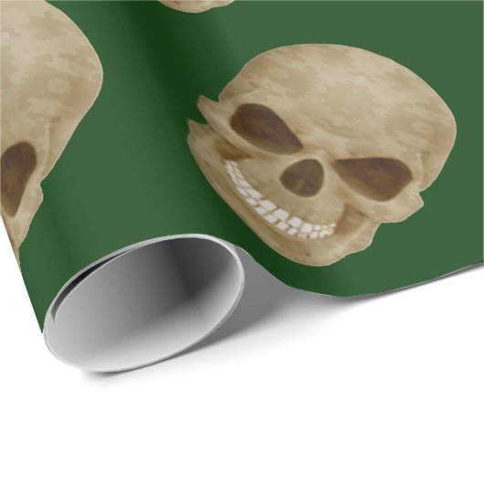 inpakpapier voor camouflageschedels (Rol Hoek)