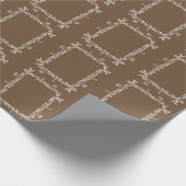 Inpakpapier voor marshmallow- en cacaotypografie (Hoek)